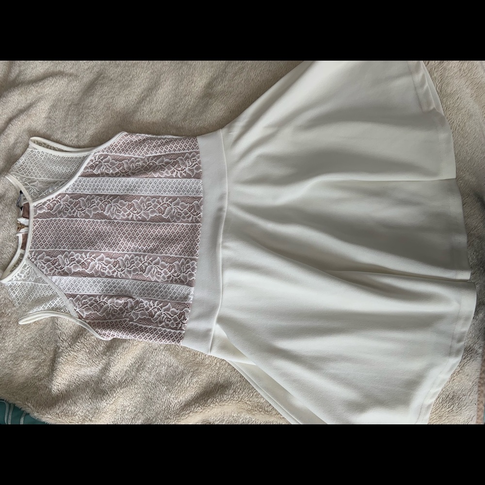 White Lace Romper/Dress